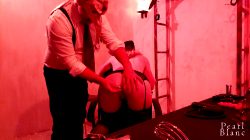 Spanking And Pussy Stretching For Horny Blonde Slave Girl